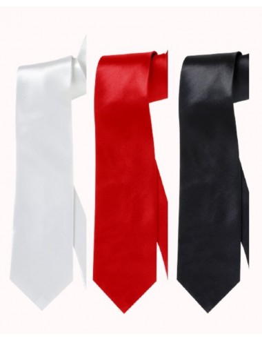 Satinfarbe Krawatte