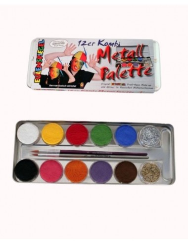 Palette de Maquillage Métal - 12 couleurs