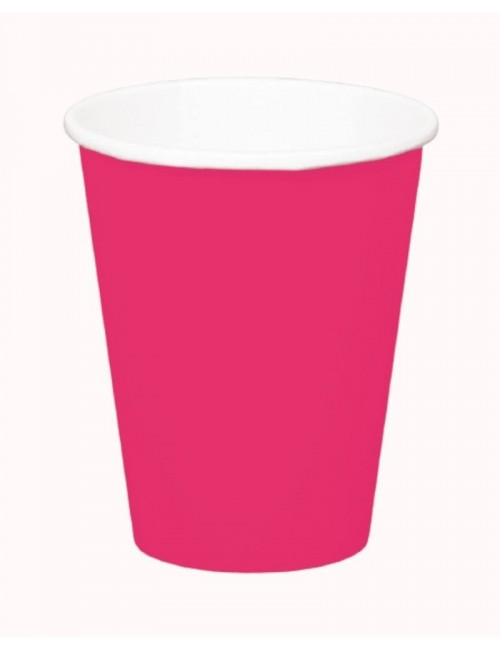 8 Pink cups fucshia