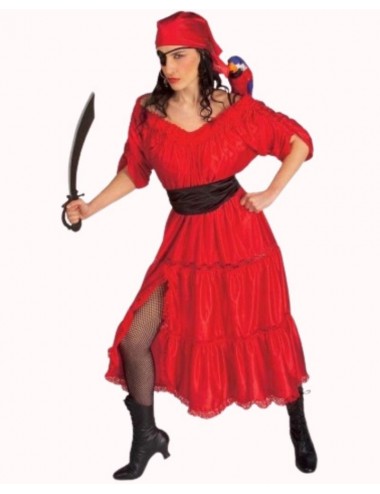 Red Corsair Woman Costume