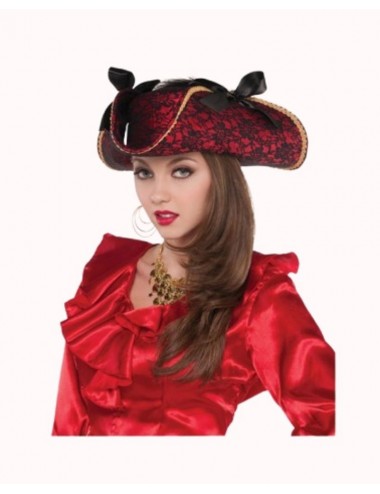 Luxus-Piratenhut für Frauen