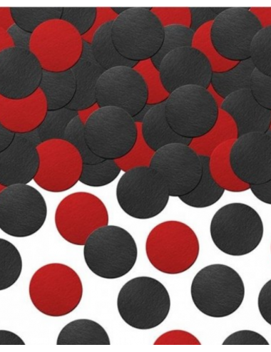 Confettis Rouges & Noirs