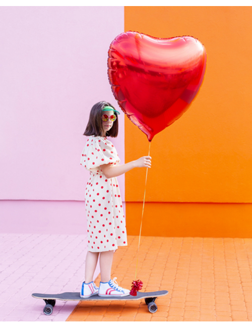 Balloon Heart 73 cm red