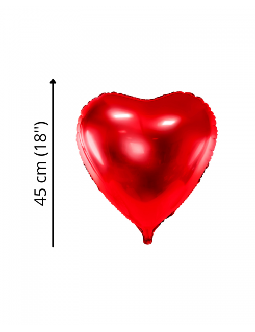 Ballon Herz 45 cm rot