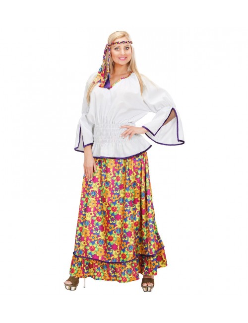 White Hippie woman dress