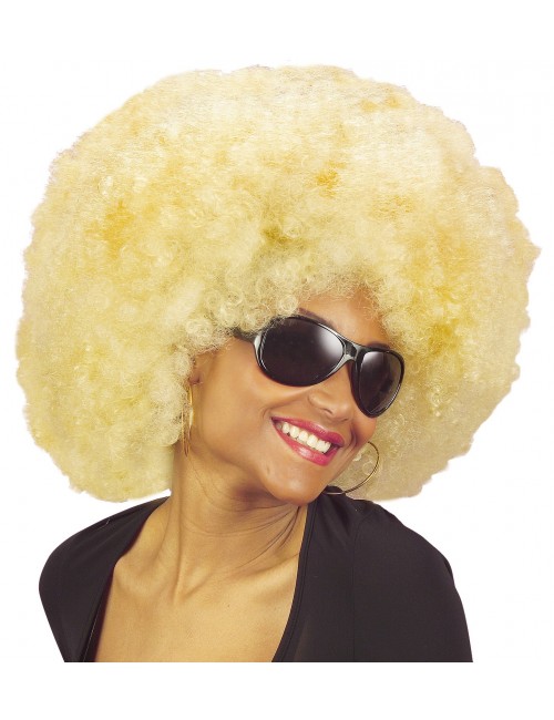 Perruque Afro blonde