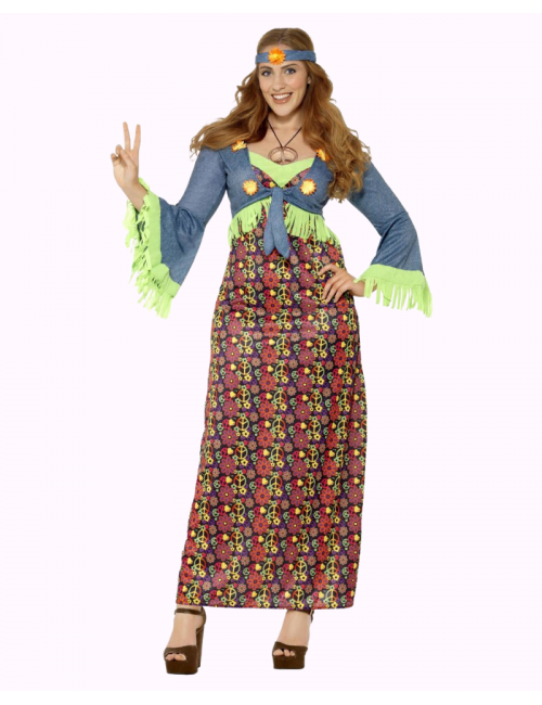 Disguise woman hippie