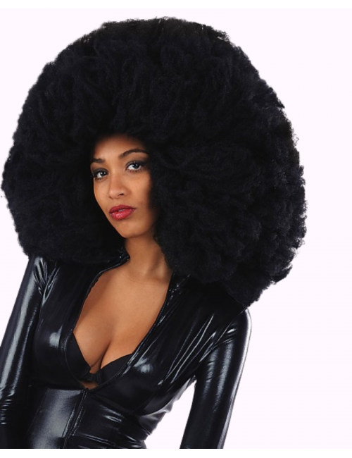 Perruque oversized afro longue