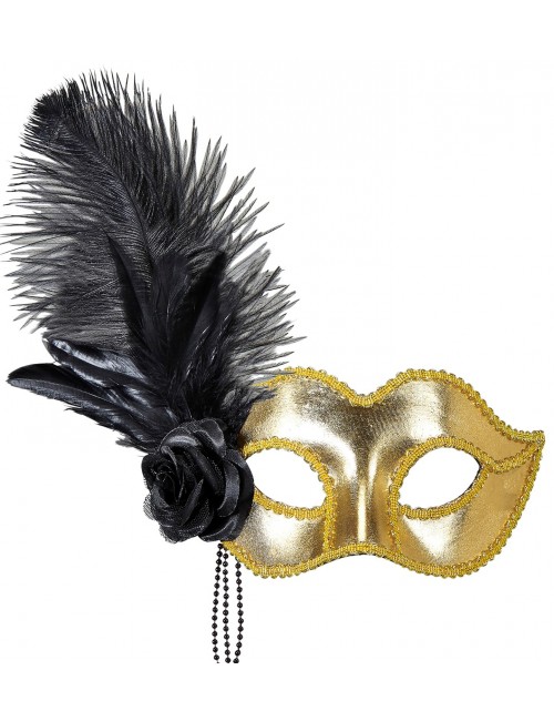 Golden Venetian Mask with...