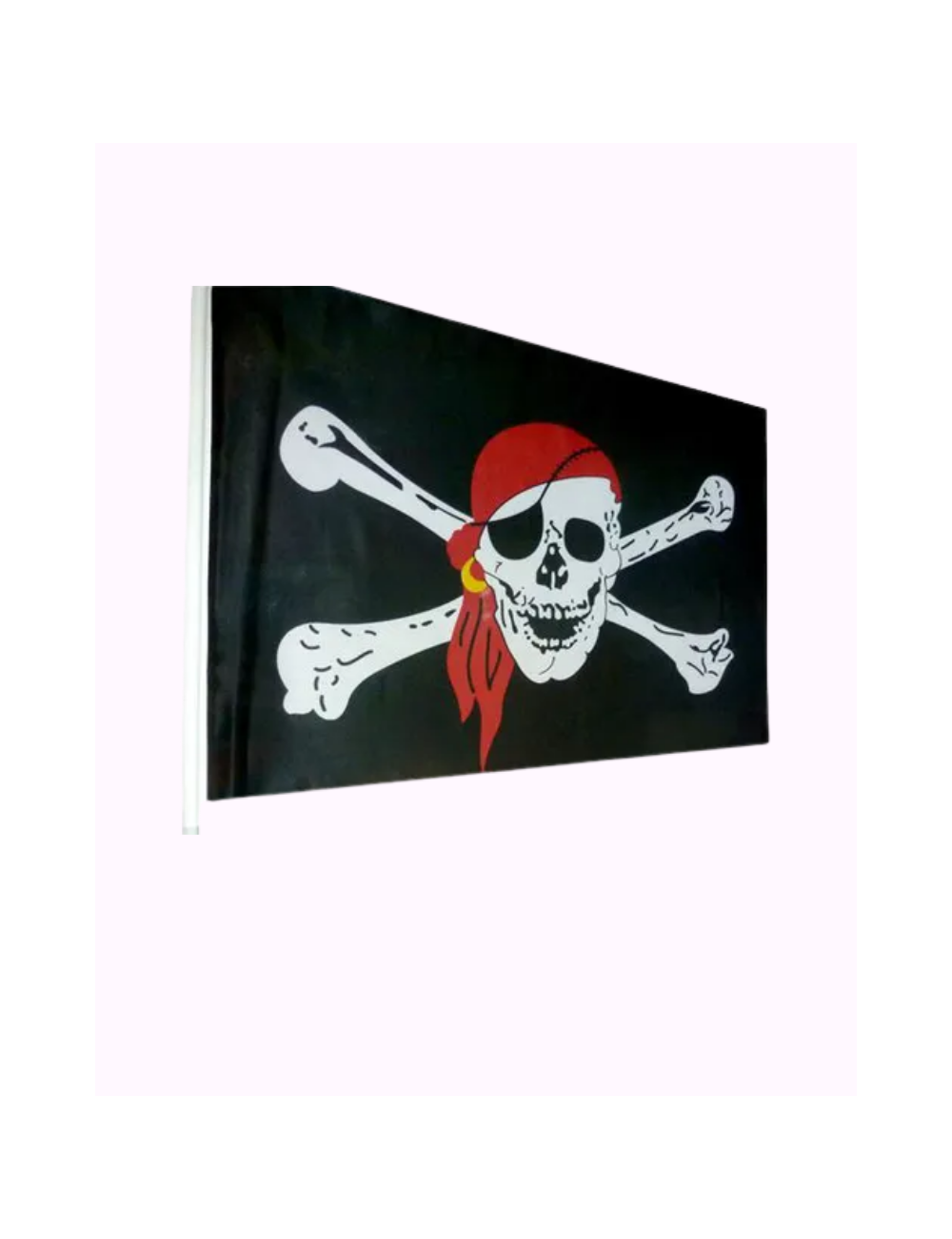 Drapeau Pirate avec hampe