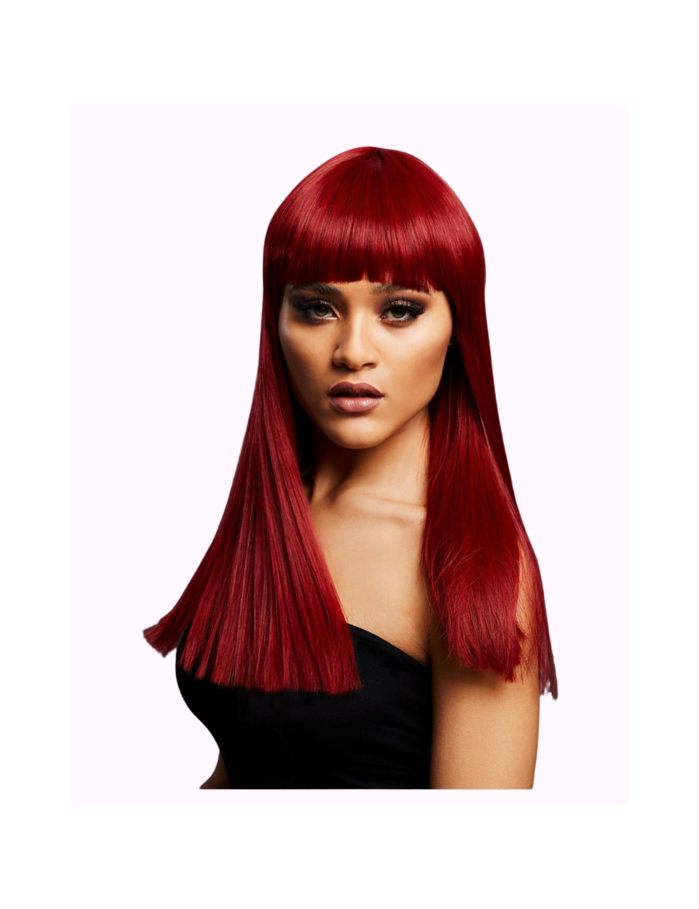 Deluxe Wig 'Alexia' ruby red