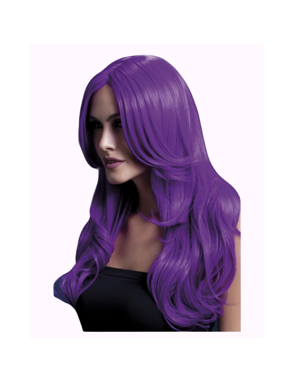 Perruque Deluxe 'Khloe' violet fluo