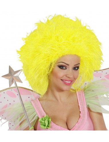 Yellow fluo female wig