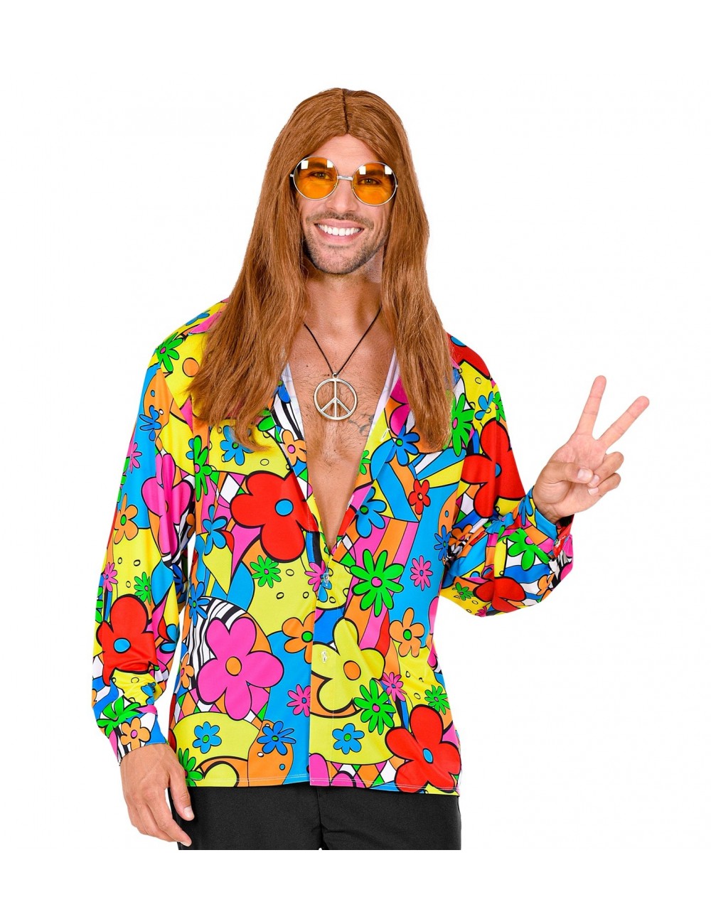Déguisement hippie flower power homme