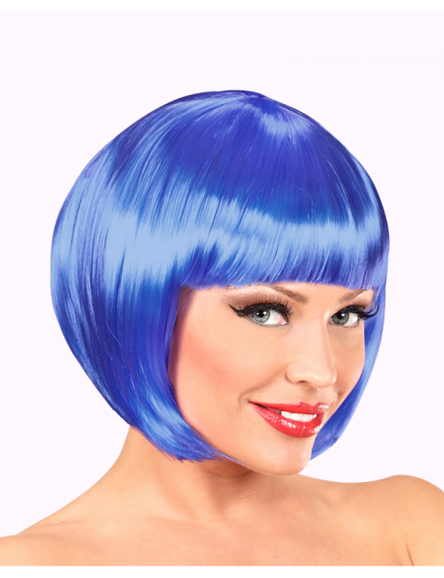 Short Wig 'Chanel' Blue