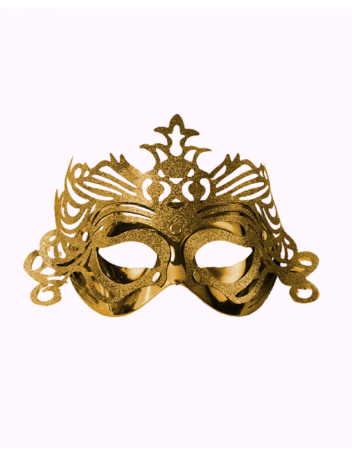 Venetian Loup with Golden Ornaments