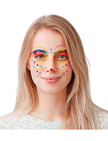 Makeup and adhesive Clown Face