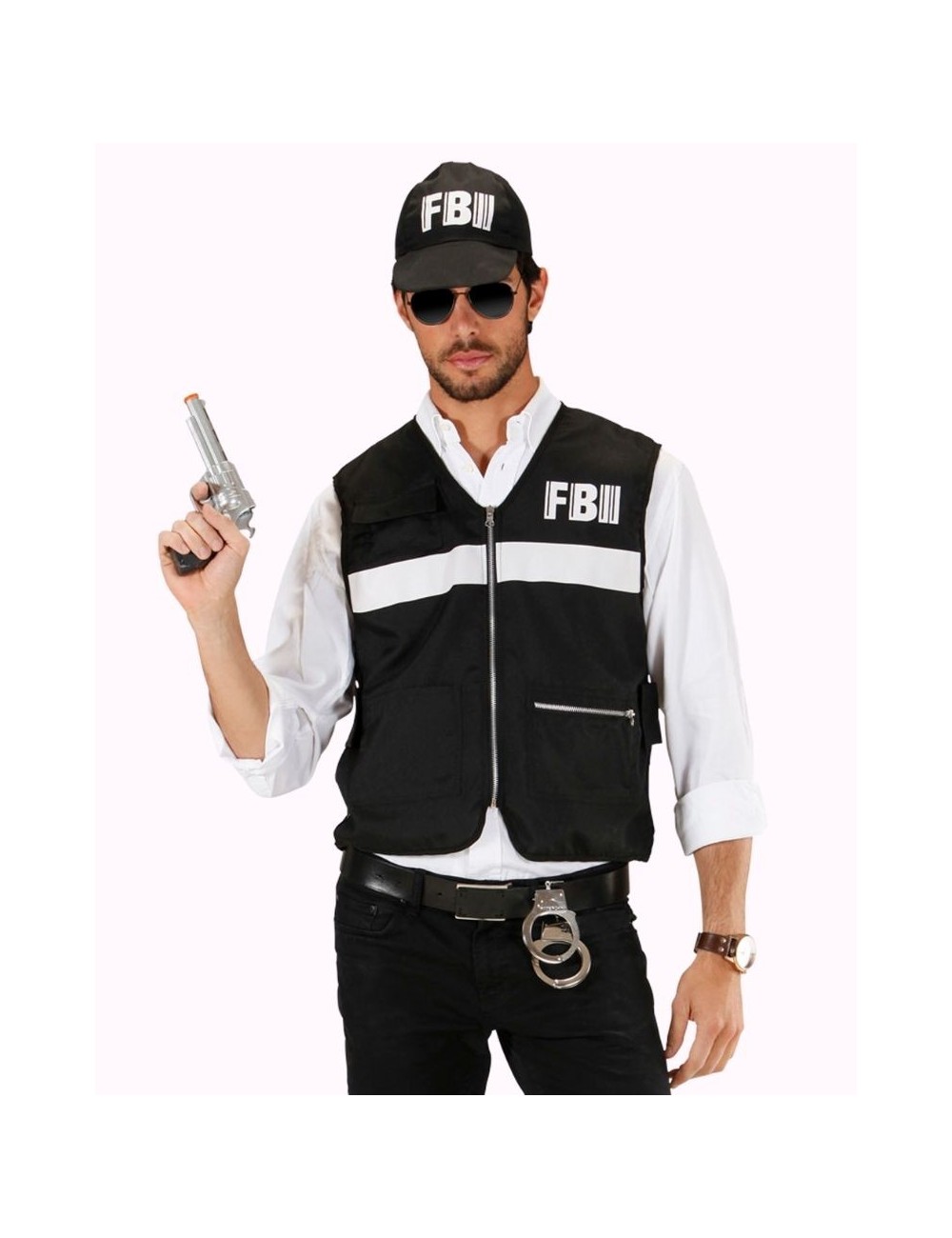 adult disguisement fbi crime partyshop scene