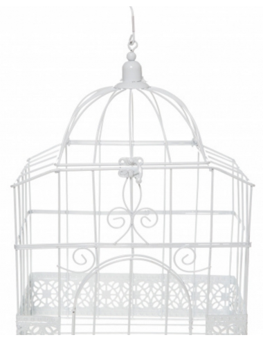 Cage rectangulaire blanche