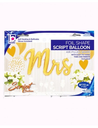 Ballon Aluminium "Mrs" -...