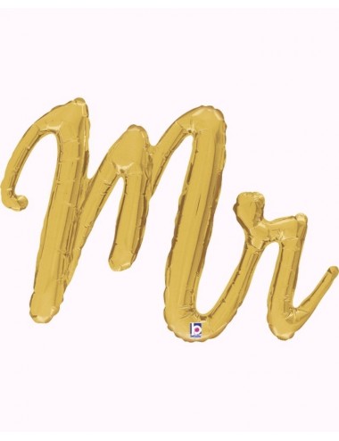 Aluminiumkugel "Mr" in Gold