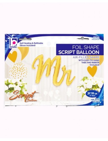 Aluminium Balloon "Mr" -...