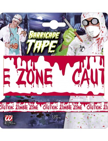 Ruban sanglant " zombie zone" 720 cm