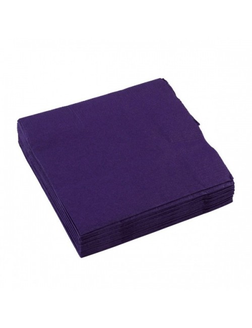 Serviettes violette en papier