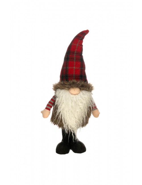 Figurine Gnome debout avec fourrure 57cm