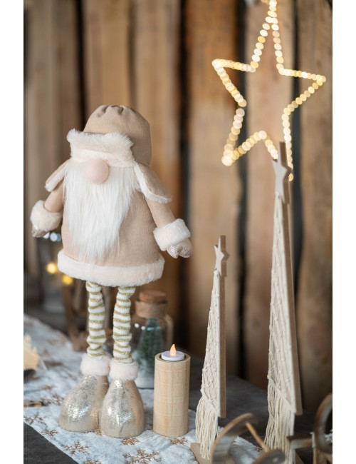Figurine Gnome Trapeur avec jambes téléscopiques  46cm
