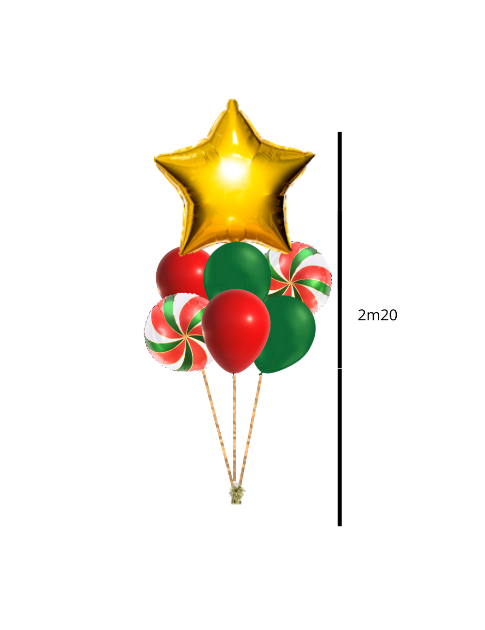 Bouquet de ballon pour célébrer Noël