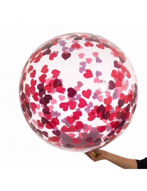 Bubble 28 cm avec confettis...