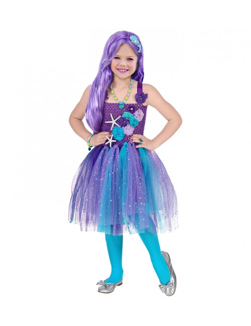 Costume enfant de sirène violet