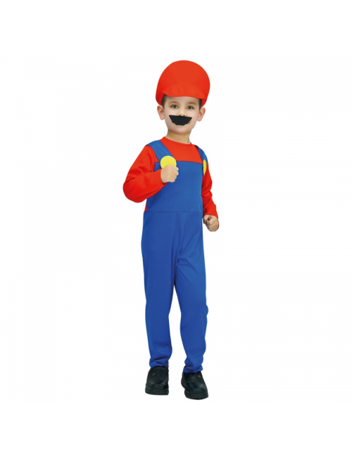 Déguisement Enfant - Plombier rouge Mario