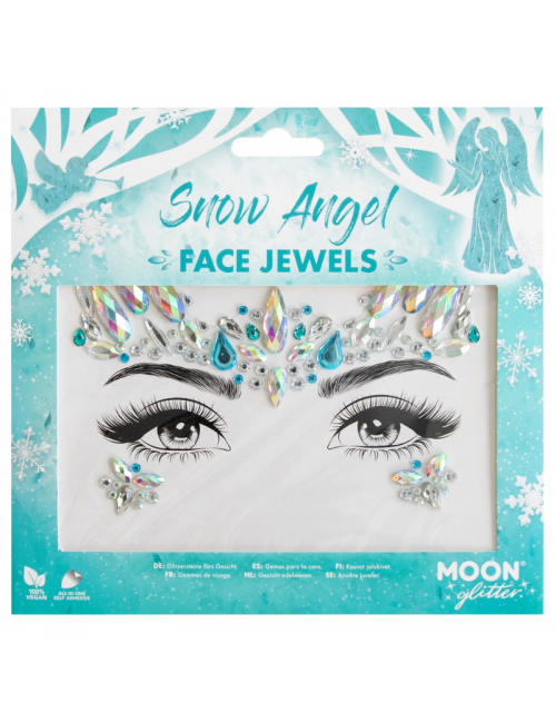 Bijoux de visage autocollant "Snow Angel"