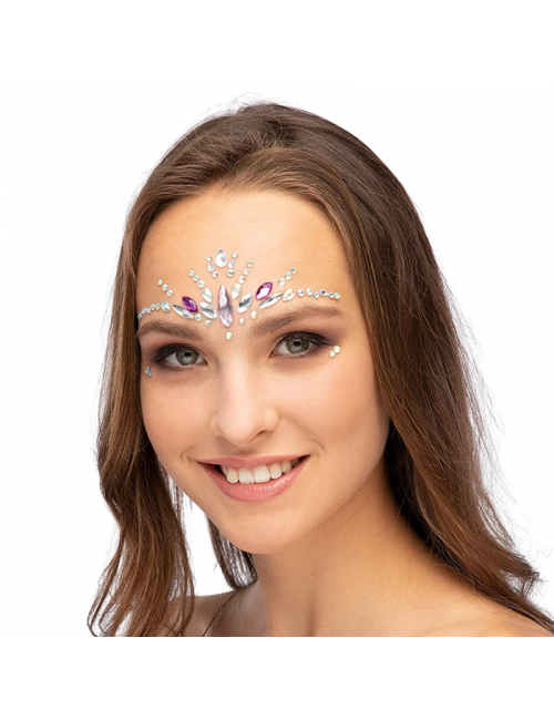 Bijoux de visage autocollant "Party Princess"