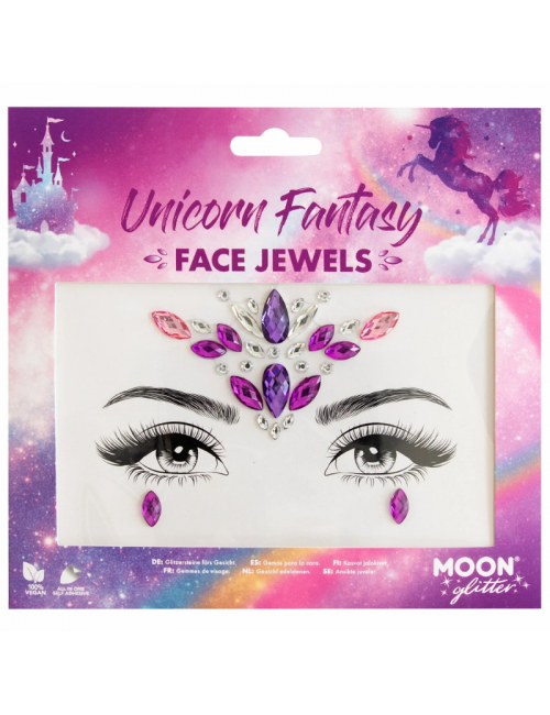 Bijoux de visage autocollant "Unicorn Fantasy"