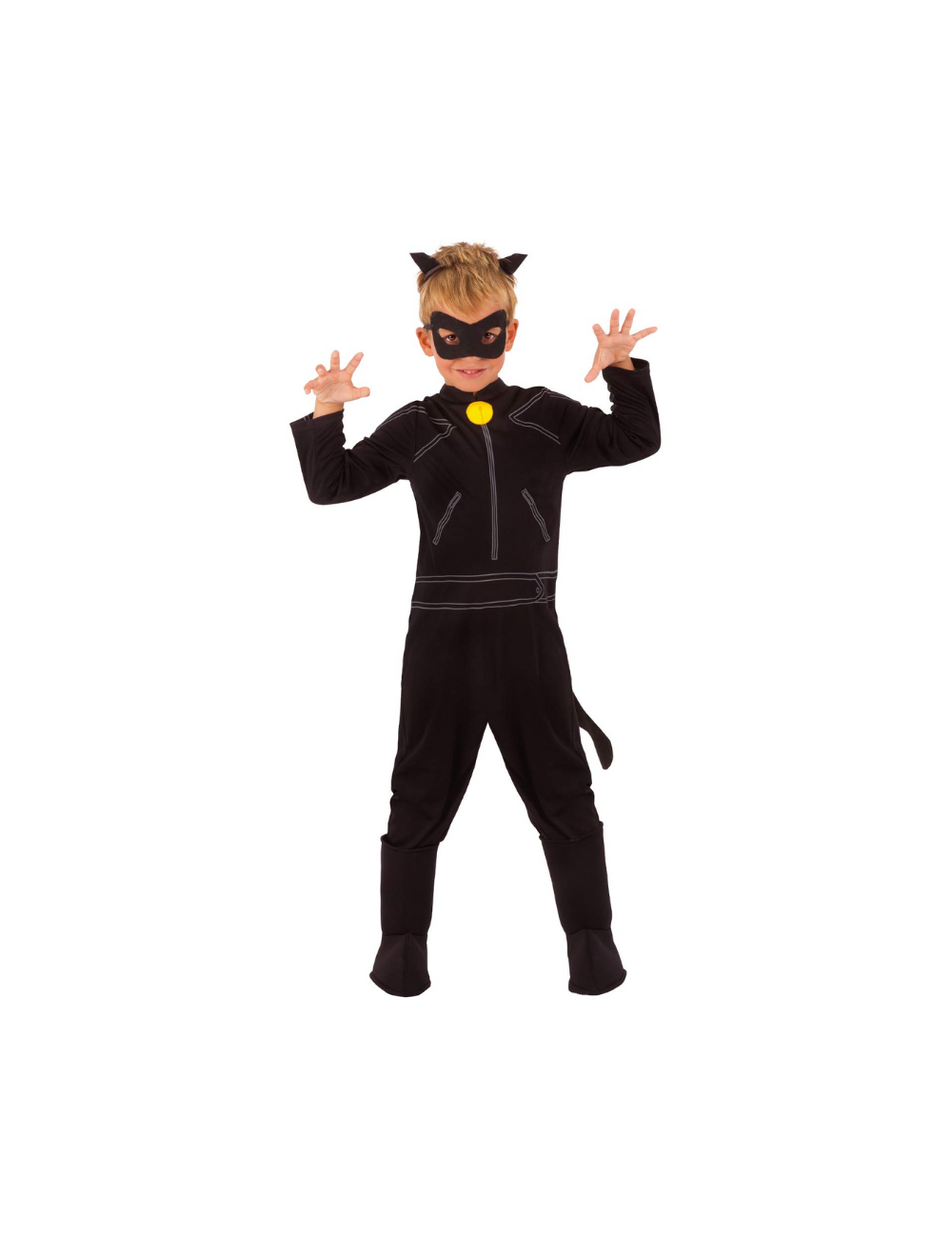 Costume de chat noir Masque de chat noir Mitaines de chat Queue de