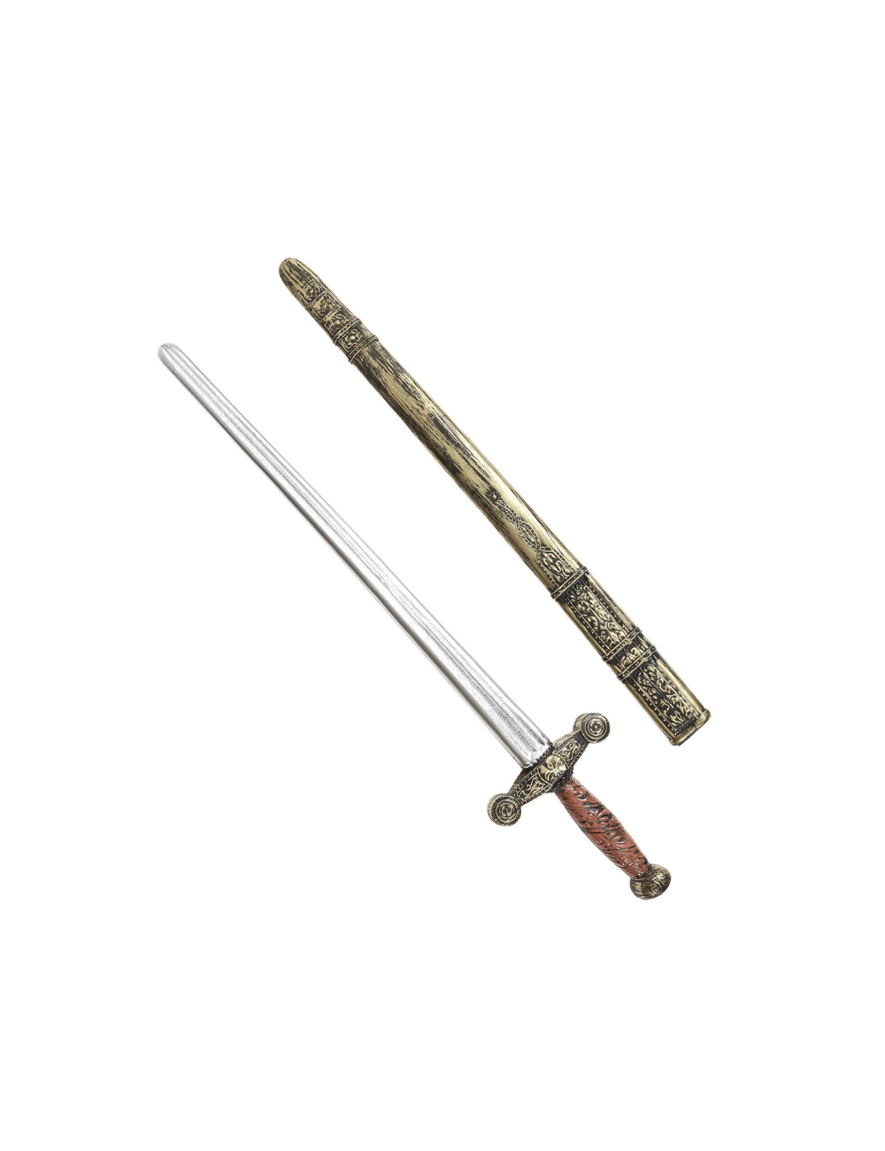 Épée de chevalier antique avec fourreau