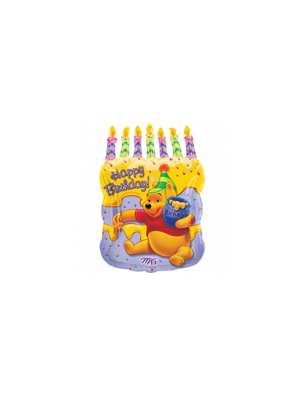 Ballon 'Happy Birthday' Winnie l'ourson