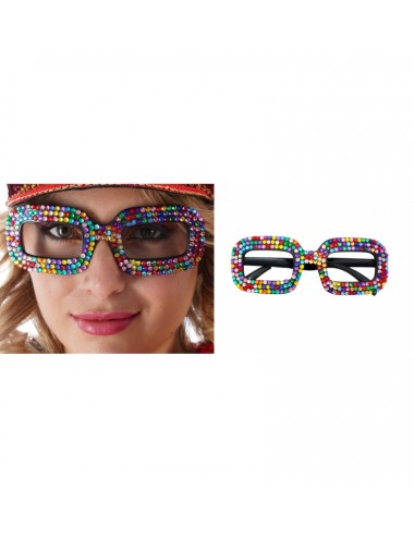 Lunettes 50's strass...