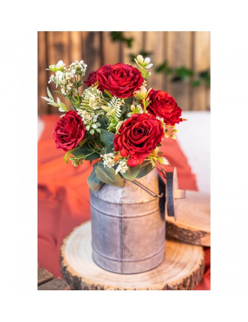 Bouquet de 6 roses rouges