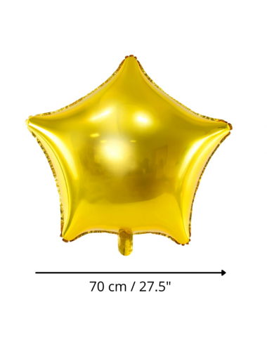Silver Star Balloon - 70 cm
