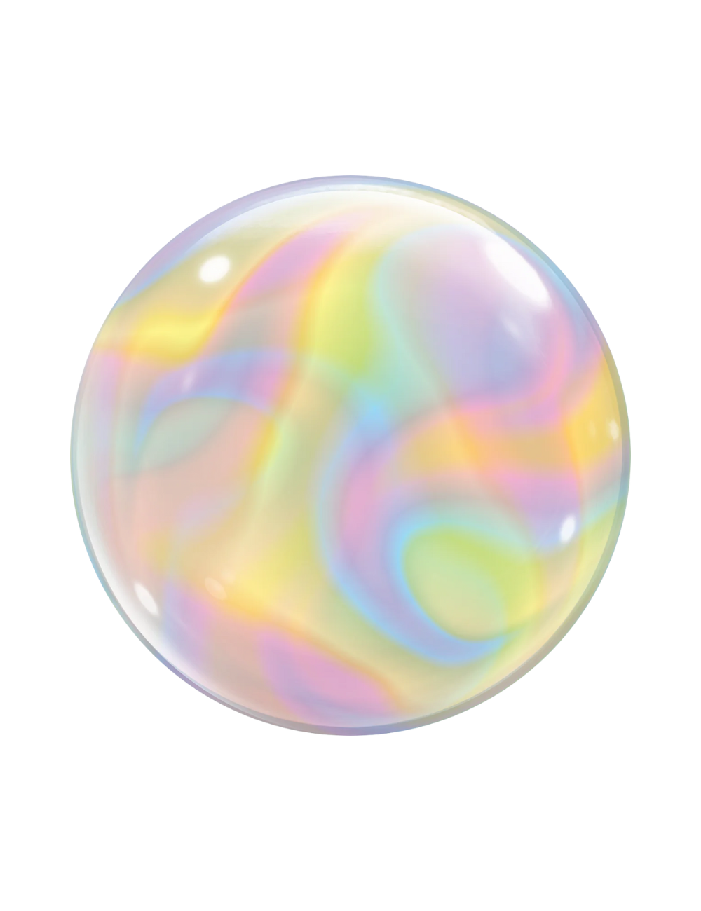 Ballon Bubble irisé
