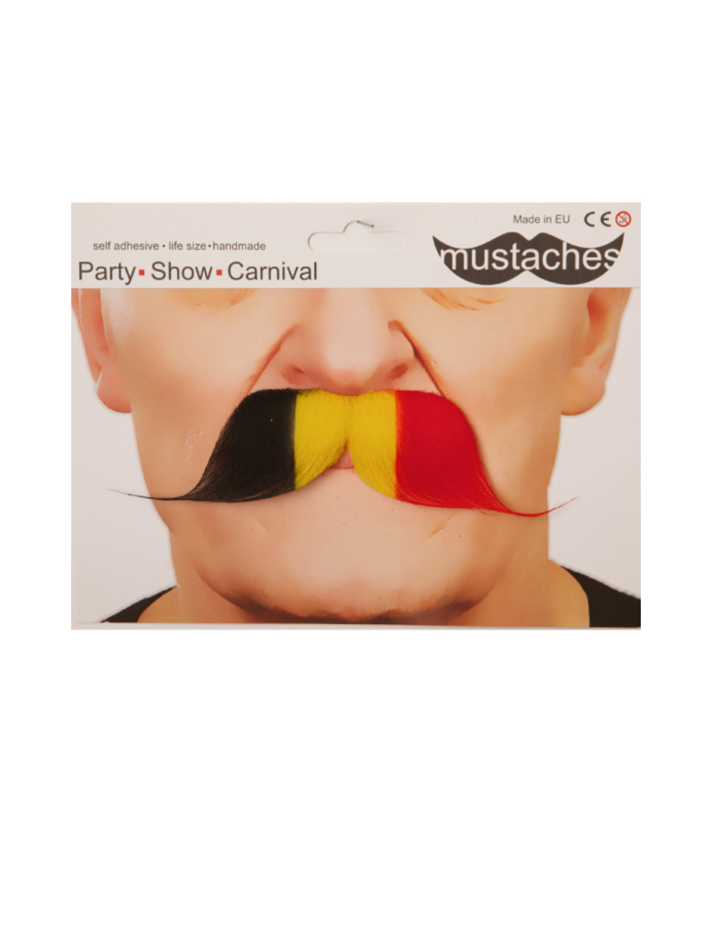 Moustache drapeau Belge