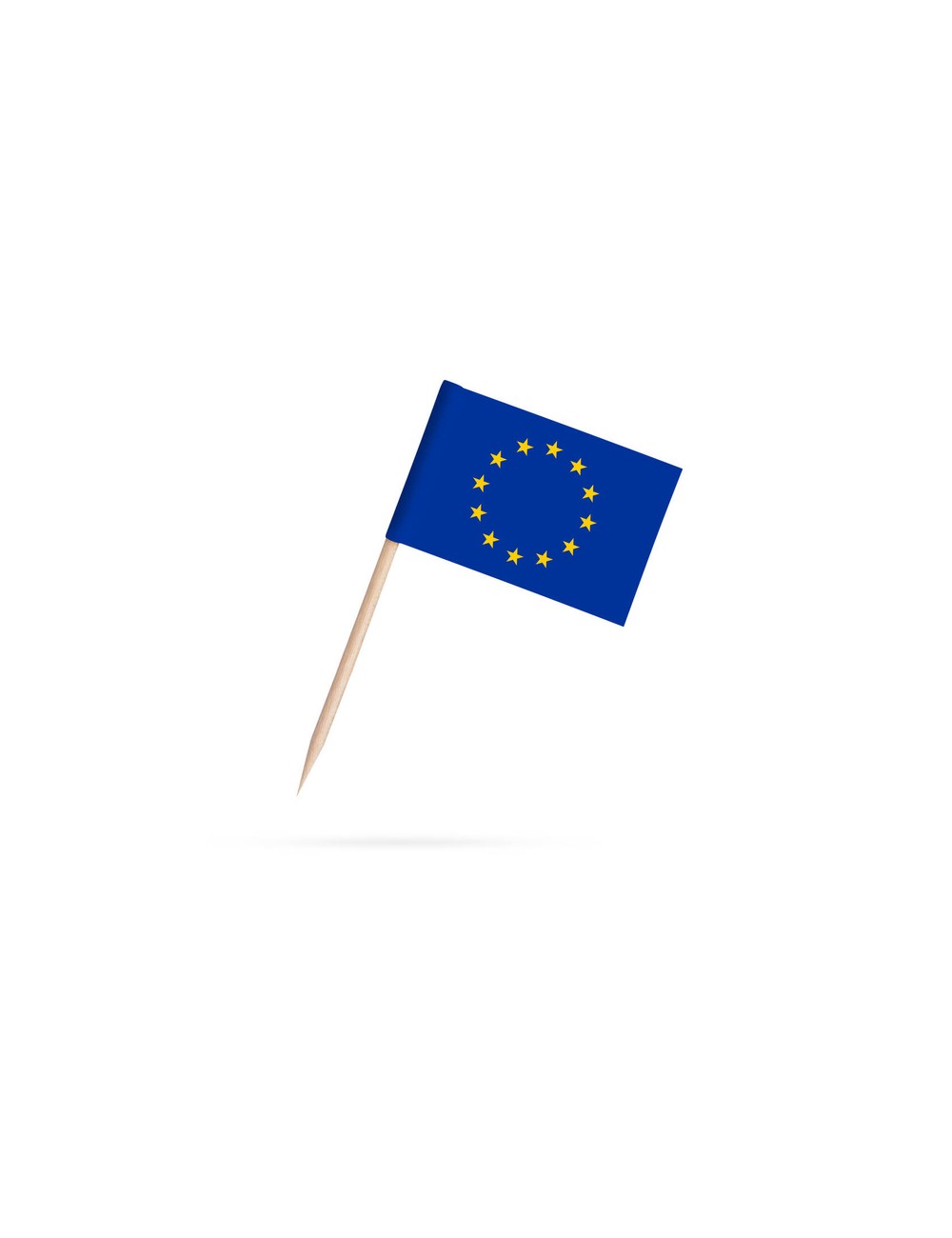 Cure-dent avec drapeau Europe