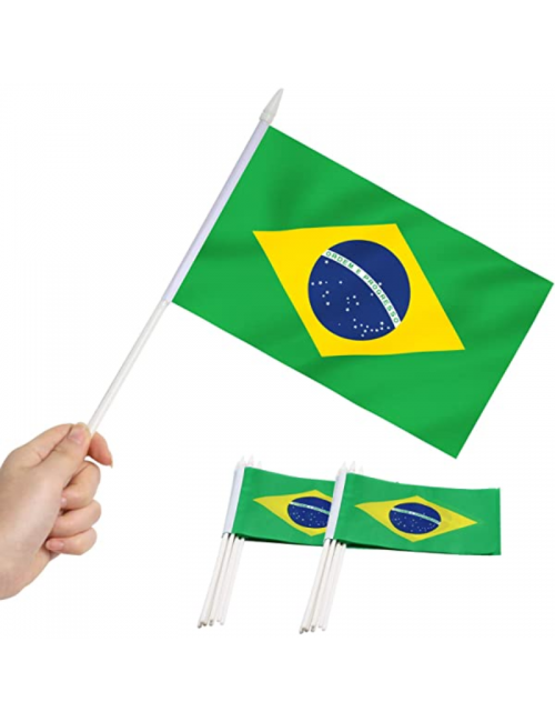 10 petits drapeaux Brésil
