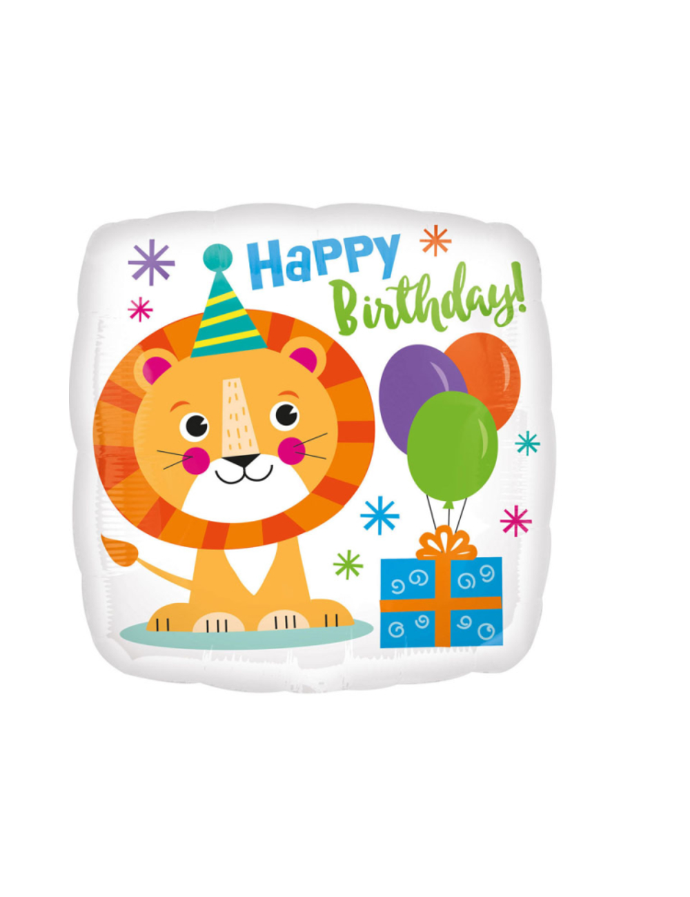 Ballon happy Birthday Lion