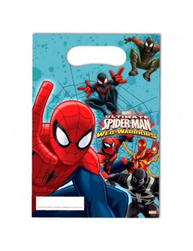 6 Spiderman party bags