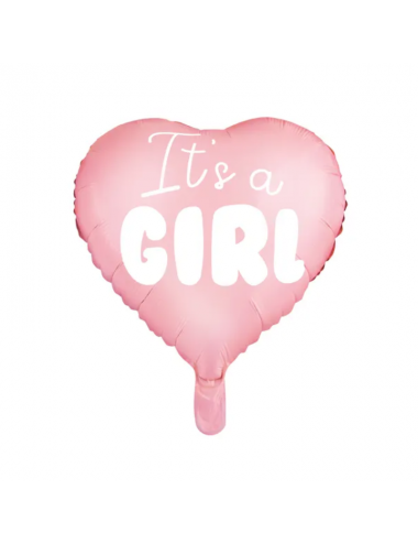 Ballon coeur "It's a Girl"